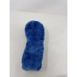 Vintage Tour King Eurocrafts 5 Golf Club Head Cover Plush Blue White Fuzzy 9”